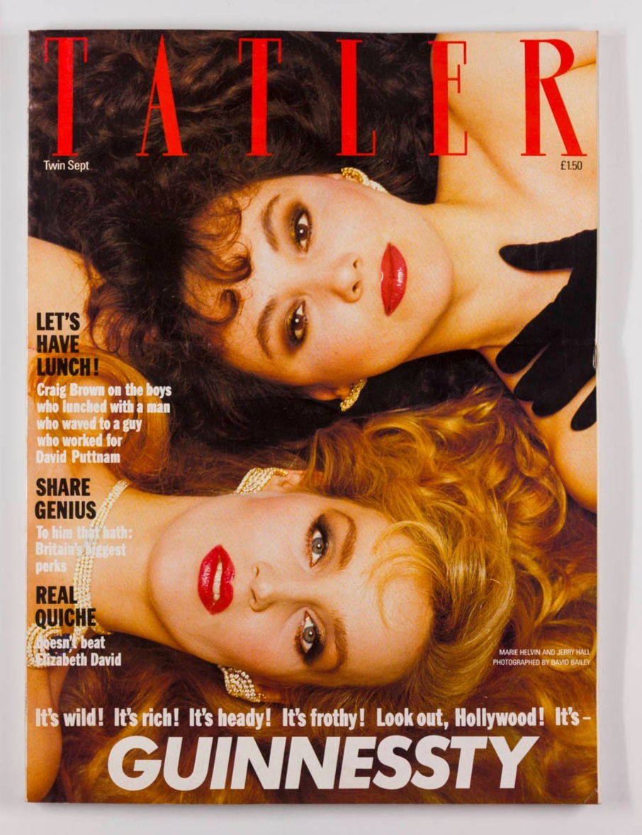 Jerry Hall MARIE HELVIN Rosanna Arquette UK TATLER September 1985 Yasmin Le Bon