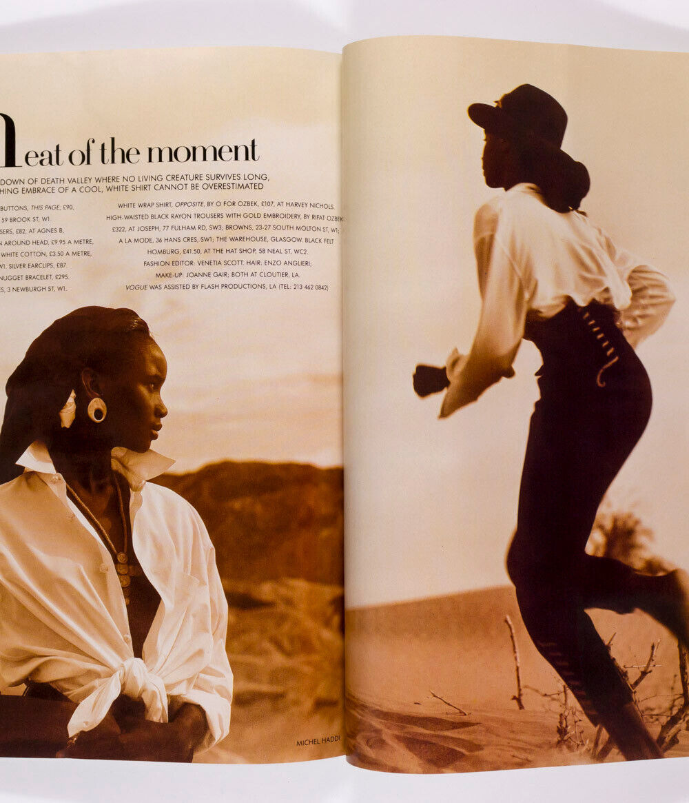 SIGNED by NAOMI CAMPBELL The Super Models VOGUE Cindy Linda Tatjana Christy 1990
