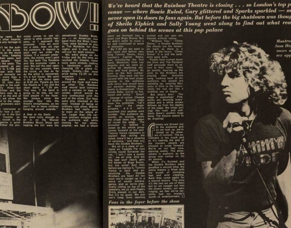 Harley Davidson SYREETA WRIGHT Sammy Hagar PETTICOAT magazine March 1975 50 bday