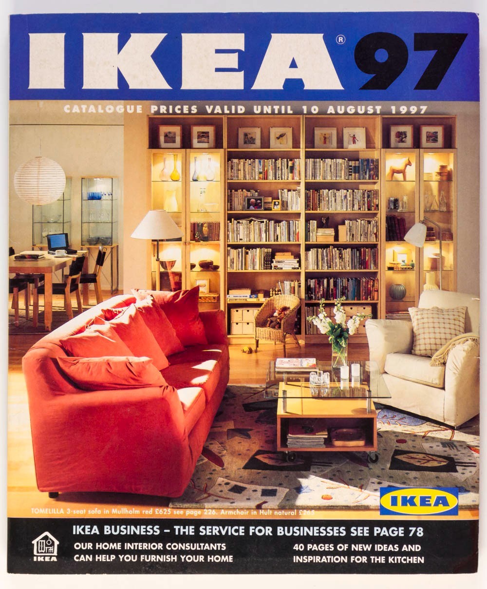 IKEA catalogue 1997 Swedish INTERIOR DESIGN magazine VTG Moppe SOFA Armchair UK