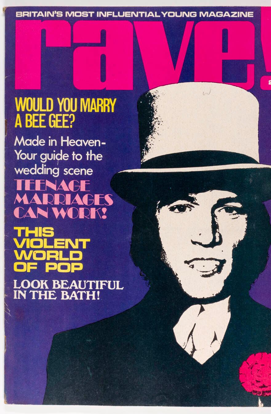 PETER GREEN Barry Robin Gibb STEVE MARRIOT Mouche KENNY EVERETT Rave magazine UK