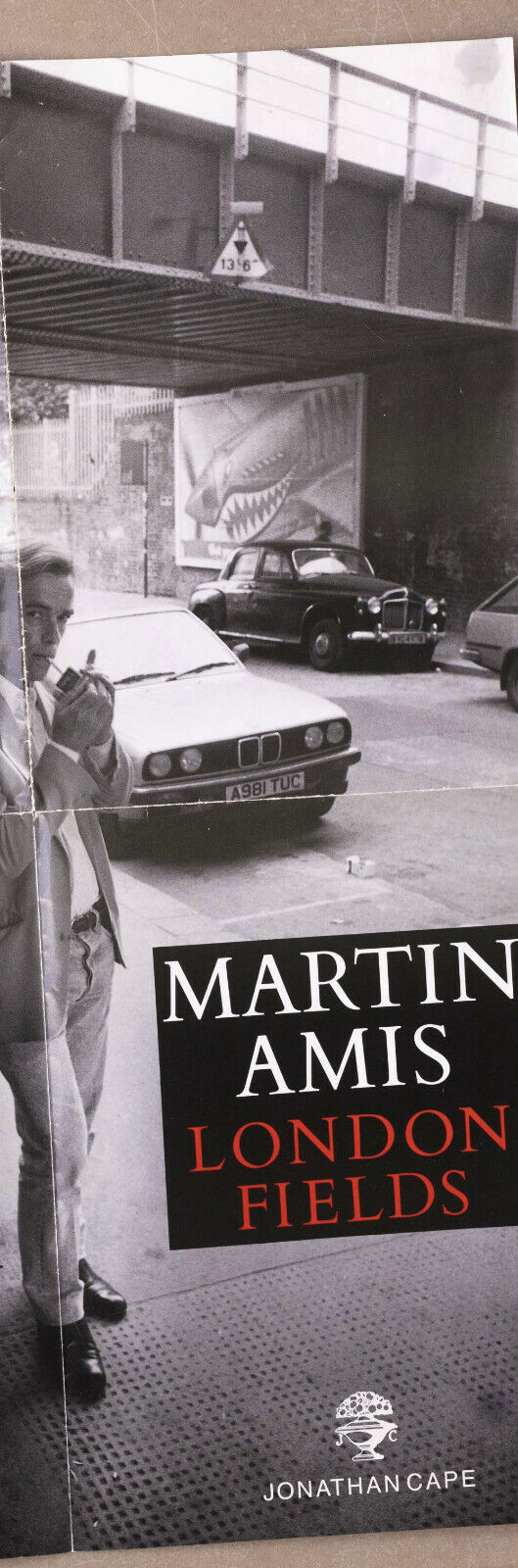 MARTIN AMIS by DON McCULLIN London Fields book launch poster 1989 Australia RARE