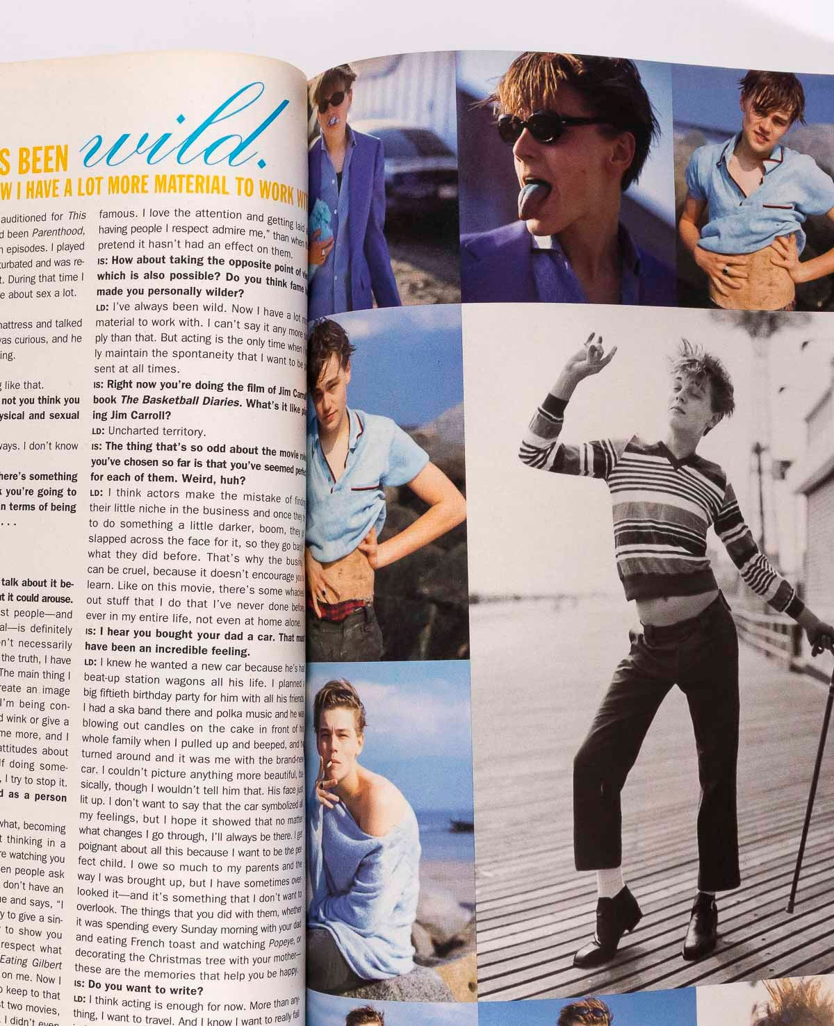 LEONARDO DICAPRIO Bruce Weber PELE Tatjana Patitz INTERVIEW MAGAZINE June 1994