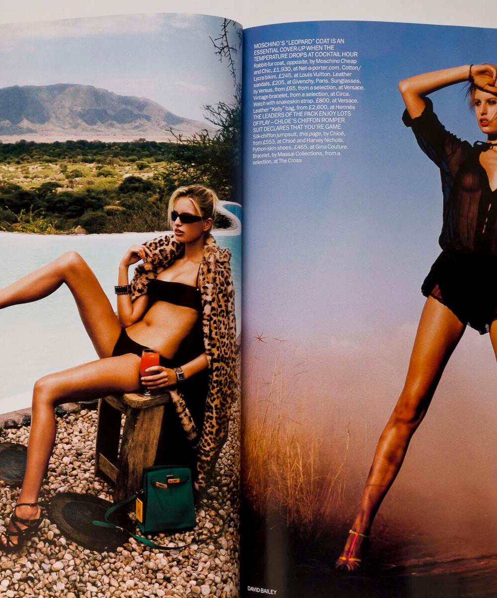 Natalia Vodianova LOUISE PEDERSEN Tamara Mellon VOGUE January 2004 21st birthday