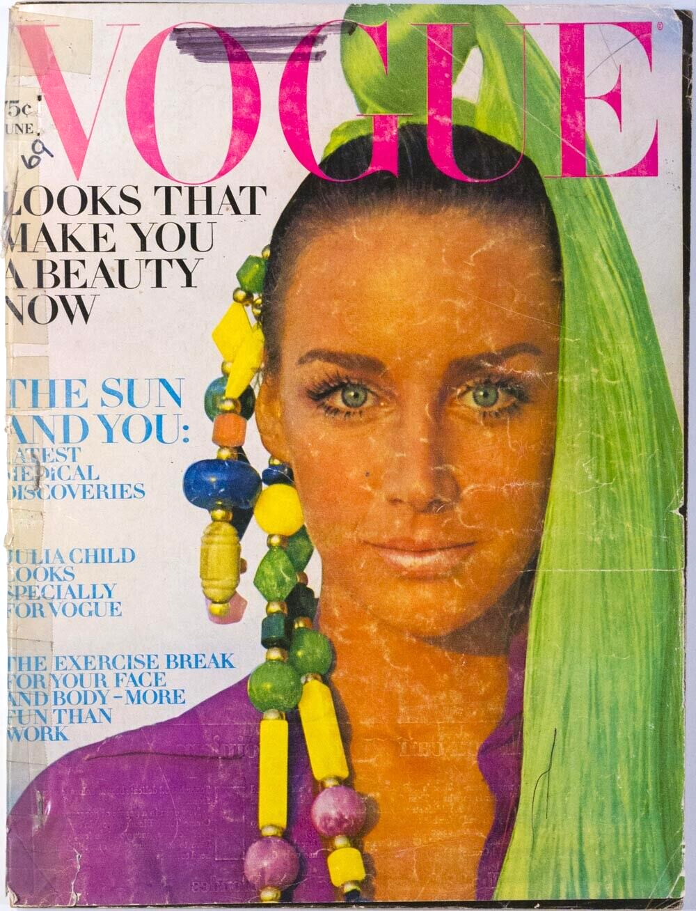 BERT STERN Marisa Berenson HENRY CLARKE Julia Child  US VOGUE 1969 =  April 2021