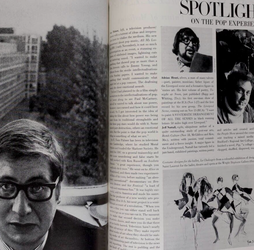DONYALE LUNA Barbra Streisand MARISA BERENSON Cecil Beaton OSSIE CLARK vtg VOGUE