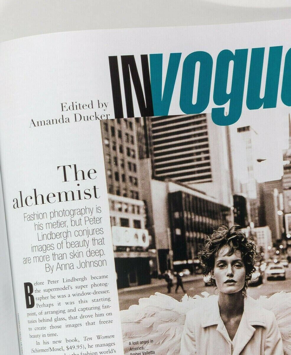 LINDA EVANGELISTA Sharon Stone LINDBERGH Chaos Couture VOGUE MEN Africa BULLOCK