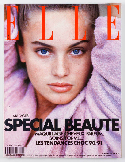BERI SMITHER Make-up BEAUTY Trends ELLE November 1990 Hair PERFUME Special 2340