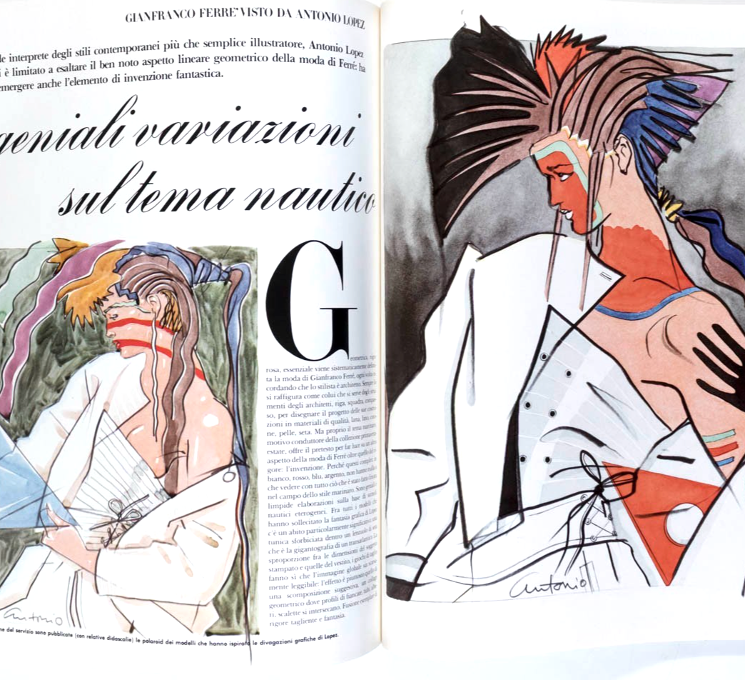 Lisa Ryall GUY BOURDIN Antonio Lopez VOGUE ITALIA March 1982 Deborah Turbeville