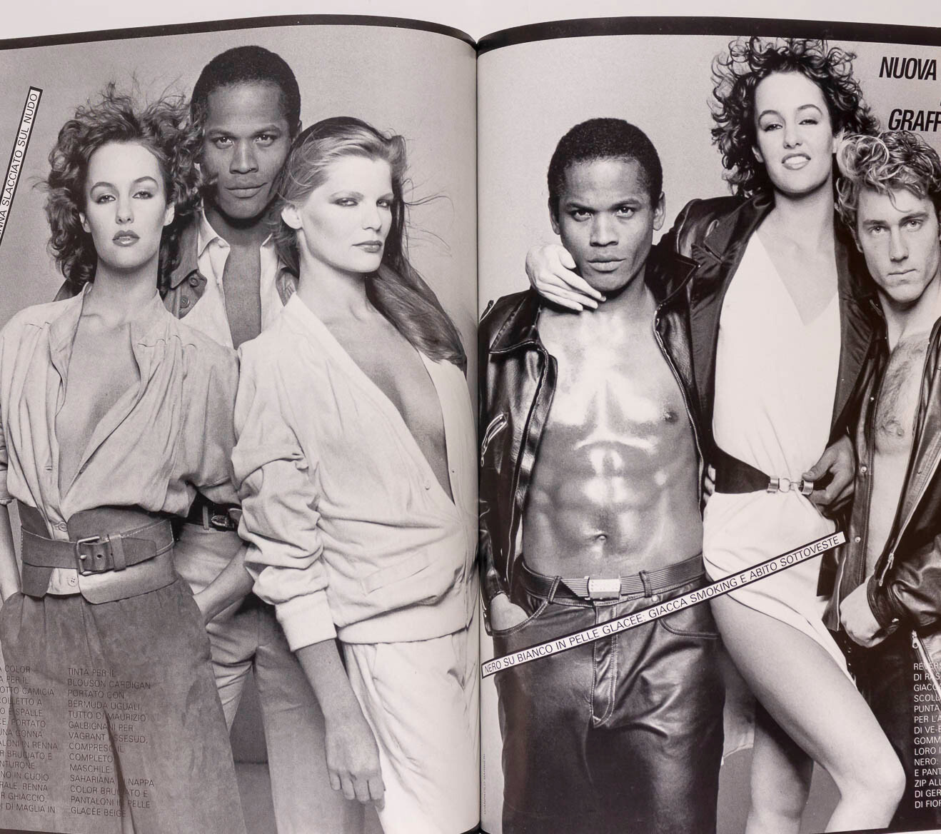 GIA CARANGI Eva Ionesco HANS FEURER New Wave VOGUE ITALIA magazine February 1981