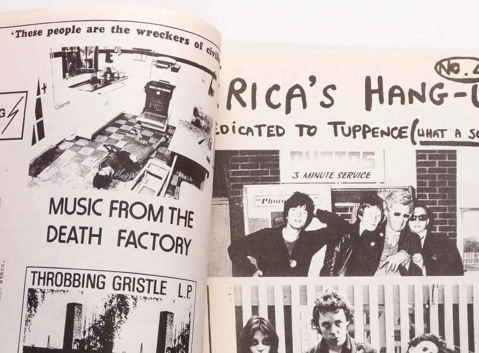 The Clash DAMNED John Lydon MODERN LOVERS Lou Reed SNIFFIN' GLUE ZINE punk 1977