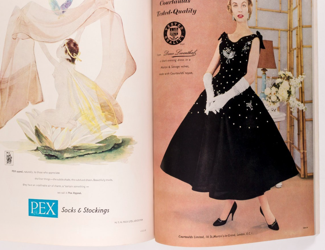ANNABEL BIRLEY Richard Attenborough KLEIN Norman Parkinson VOGUE December 1956