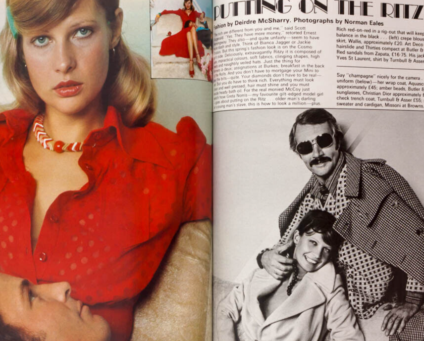 Julie Ege CHARLOTTE RAMPLING Liza Minelli COSMOPOLITAN January 1973 Greta Norris