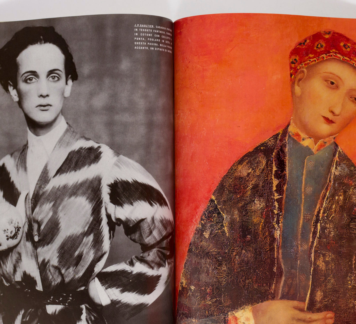 BRAD PITT Guy Pearce ROVERSI Deborah Turbeville ELLEN VON UNWERTH ~ L'UOMO VOGUE