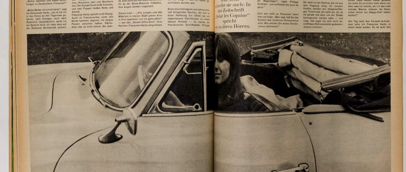 Francoise Hardy MARC HISPARD Ulrich Mack ANDERS HOLMQUIST  Twen fashion magazine
