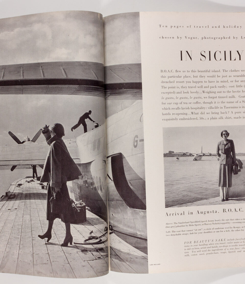 LEE MILLER Erwin Blumenfeld Lanvin SCHIAPARELLI Balmain VOGUE magazine May 1949