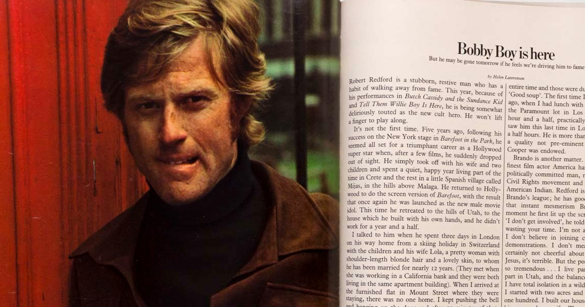 Robert Redford HANS FEURER Jilly Cooper NOVA magazine July 1970 Lady Diana YSL