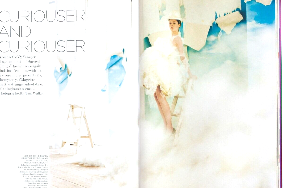 Jessica Stam TIM WALKER Coco Rocha SURREALISM IN VOGUE February 2007 Collections