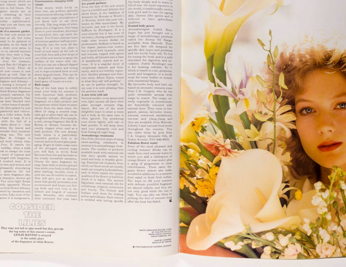Sophie Ward RACHEL WEISZ Hamish Bowles HARPER'S & QUEEN August 1983 Fiorucci VTG