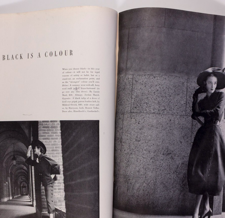 Irving Penn RENE BOUET-WILLAUMEZ Bouchet VOGUE April 1949 Mary Martin MENSWEAR