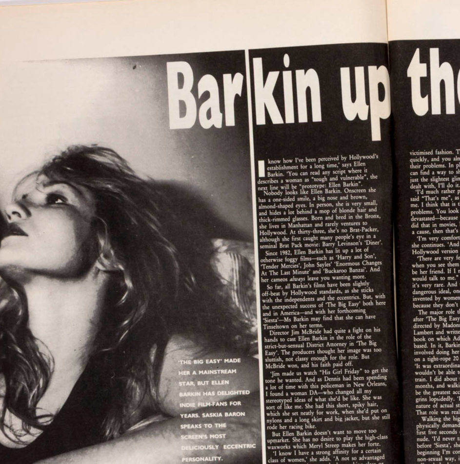 Jesse Jackson TILDA SWINTON Ellen Barkin DEREK B City Limits December 1987 324