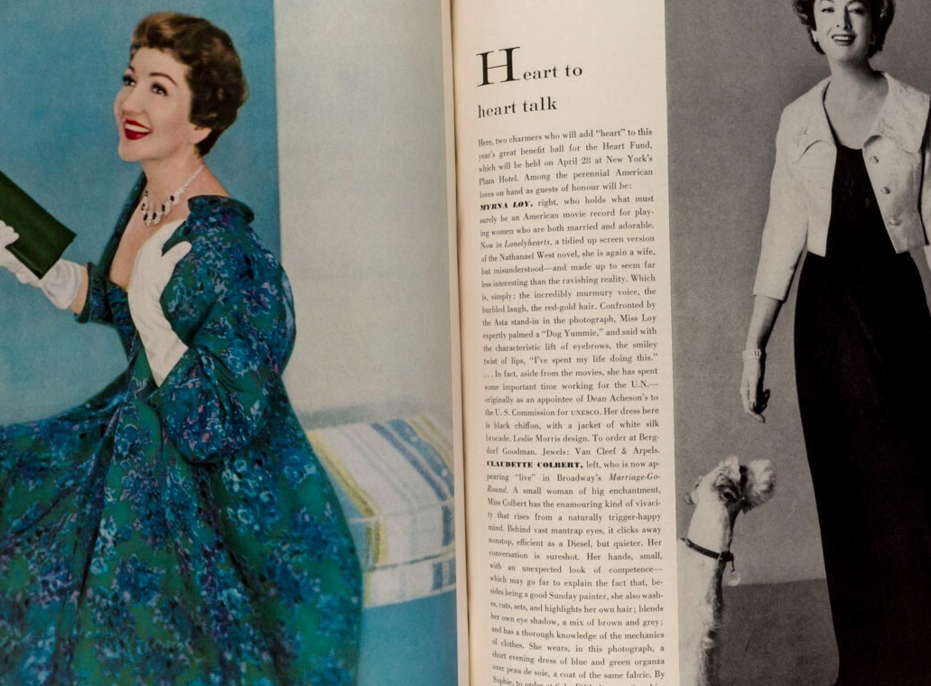 Penn AUDREY HEPBURN Christopher Plummer  VOGUE April 1959  Myrna Loy WILLIE MAYS