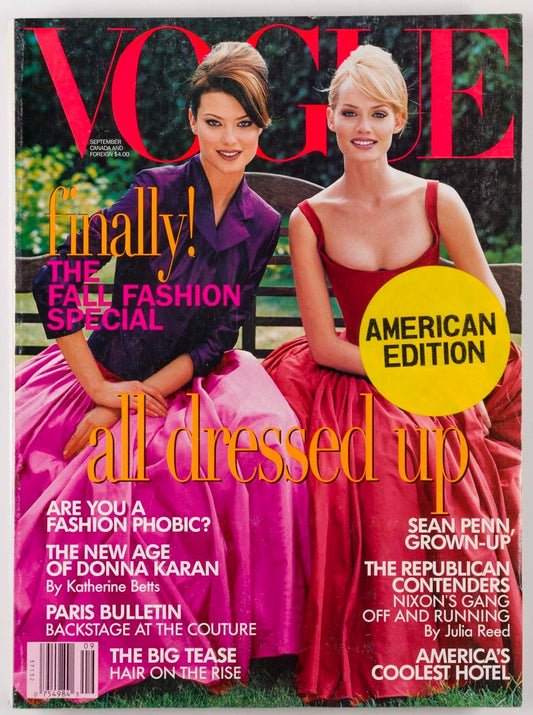 Amber Valletta FALL COUTURE Shalom Harlow VOGUE November 1995 30th birthday gift