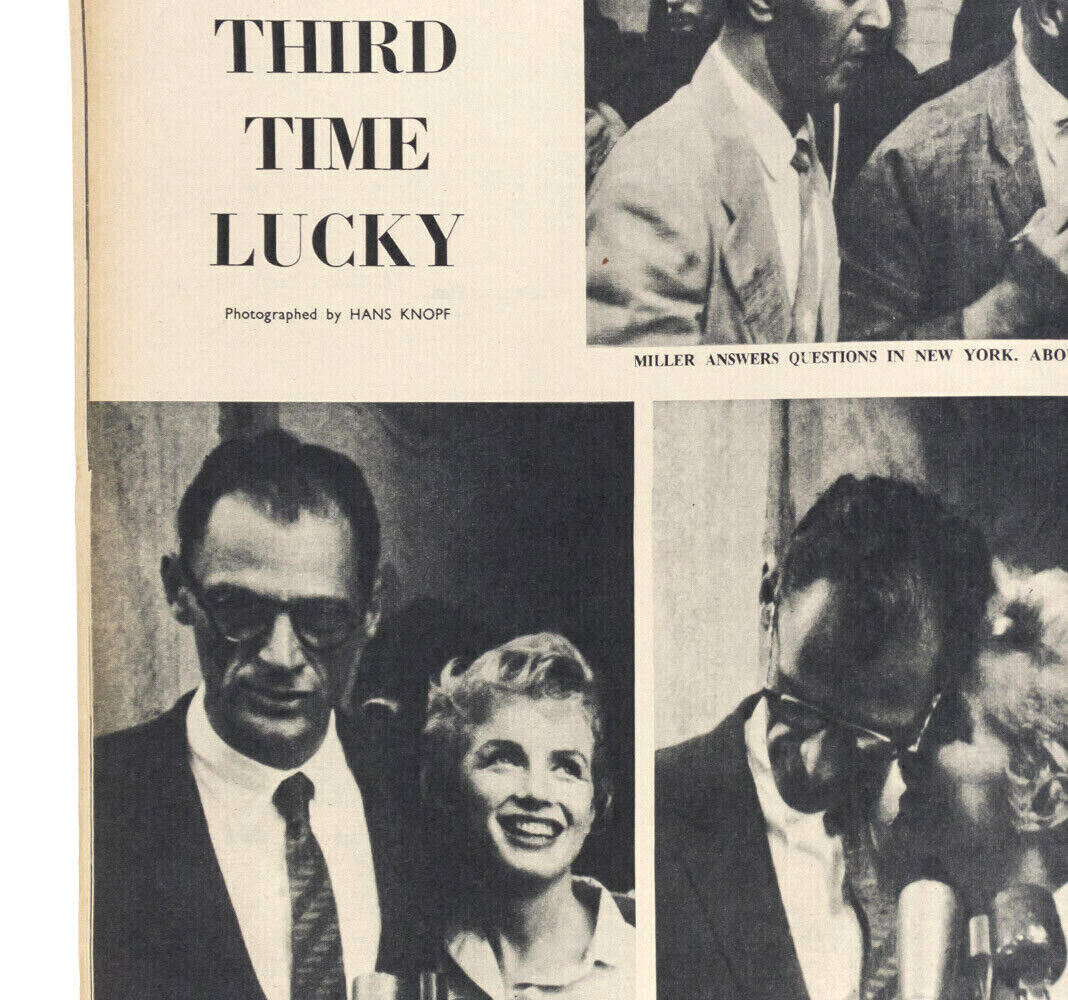 MARILYN MONROE Arthur Miller AUDREY HEPBURN Fred Astaire FUNNY FACE magazine 50s