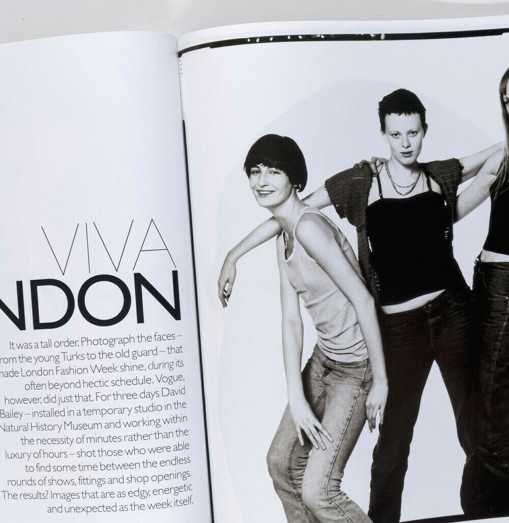 KATE MOSS Stella Tennant ALL SAINTS Georgina Cooper VOGUE magazine June 1998 vtg