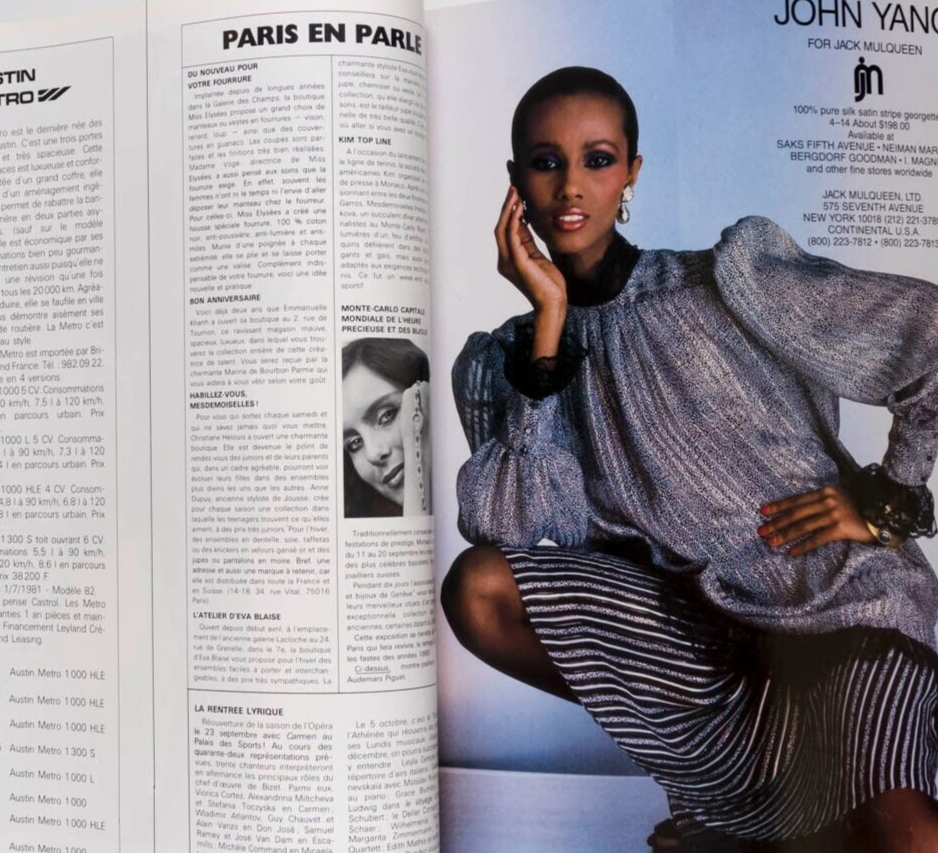 Couture GUY BOURDIN Horst HELMUT NEWTON Iman RODIN Botero YSL vtg