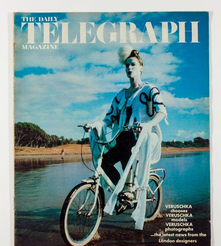 Veruschka LONDON DESIGNERS Paul Newman MAFIA SICILY vtg DAILY TELEGRAPH magazine