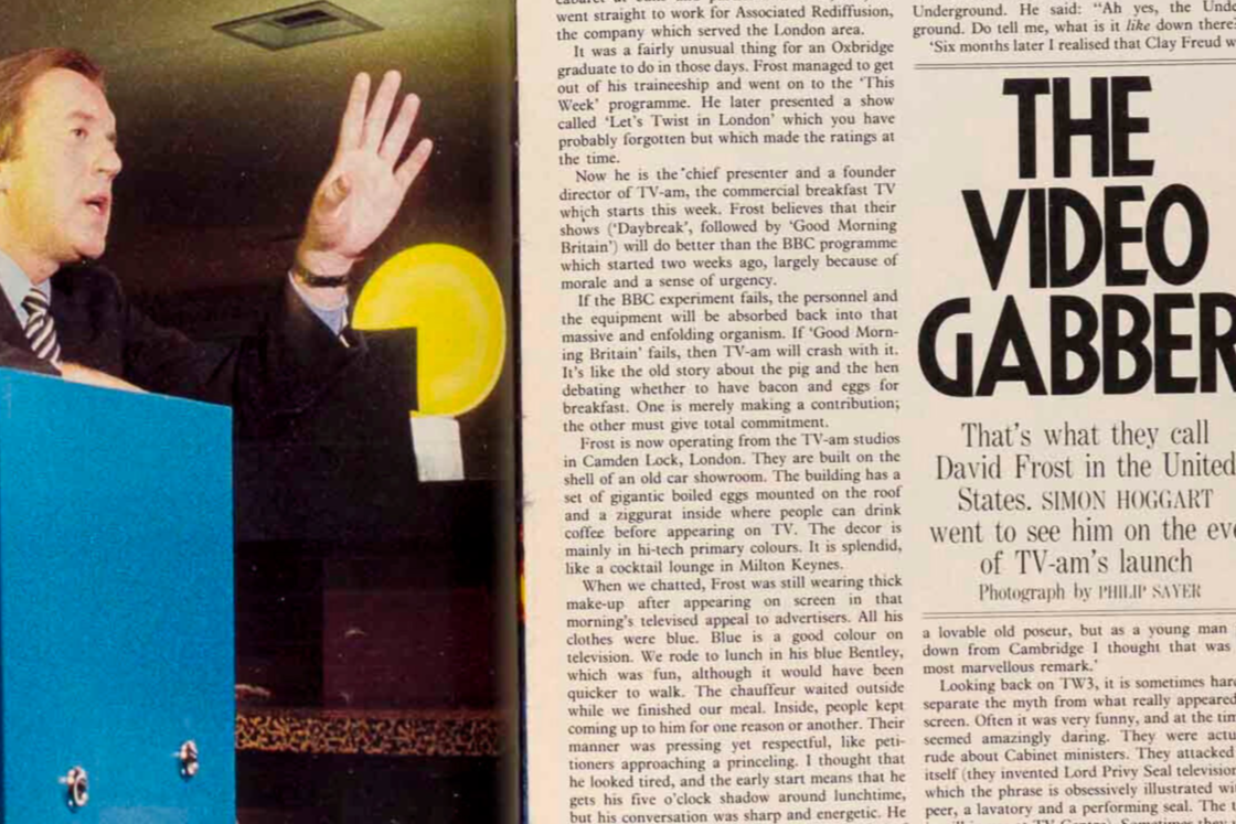 Pool DAVID FROST Napalm girl TIMOTHY WEST Ken Morgans OBSERVER January 30 1983