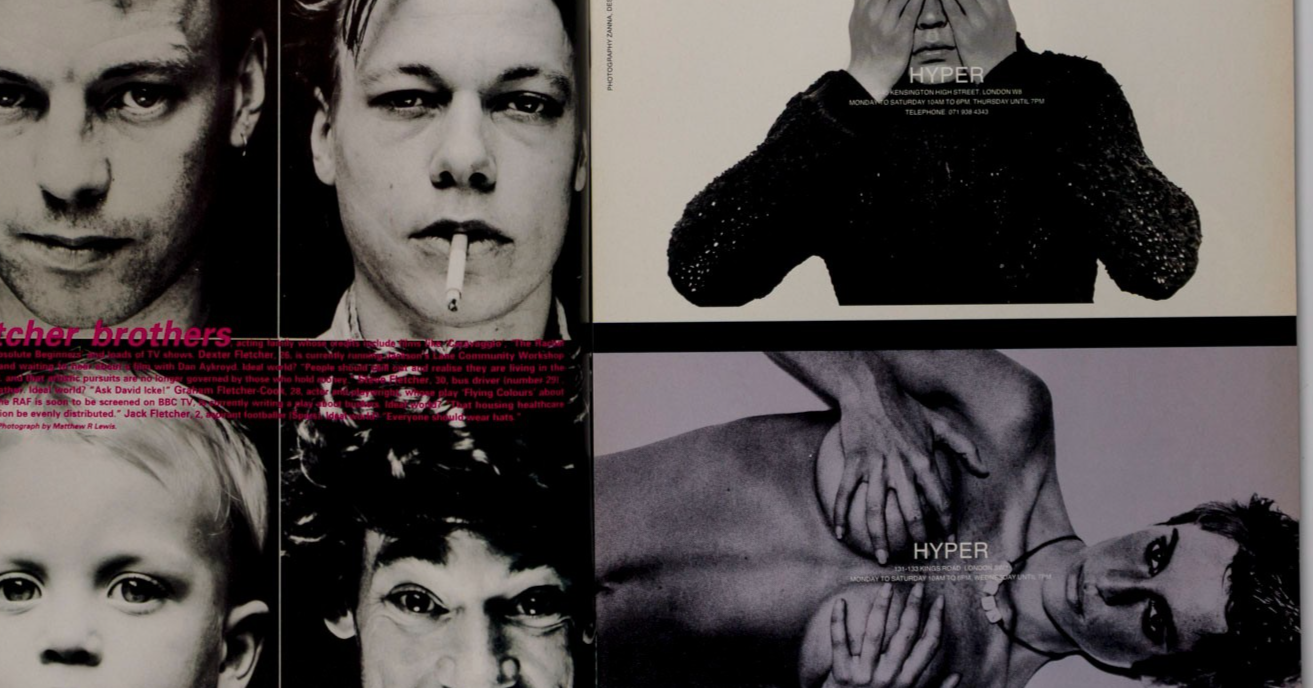 WOLFGANG TILLMANS Craig McDean DEXTER FLETCHER i-D magazine September 1992 HYPER
