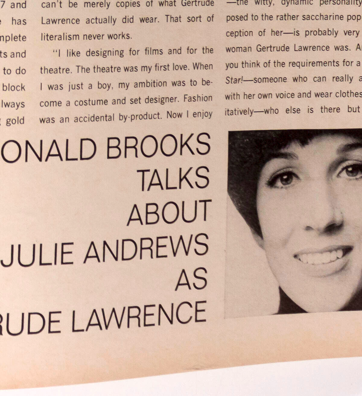 JULIE ANDREWS Samuel Beckett HARPERS BAZAAR 1967 Balenciaga Givenchy GUY BOURDIN