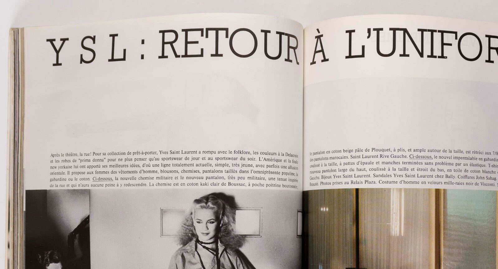 Janice Dickinson GUY BOURDIN Marie Helvin PARIS VOGUE February 1978 Iran HOMMES