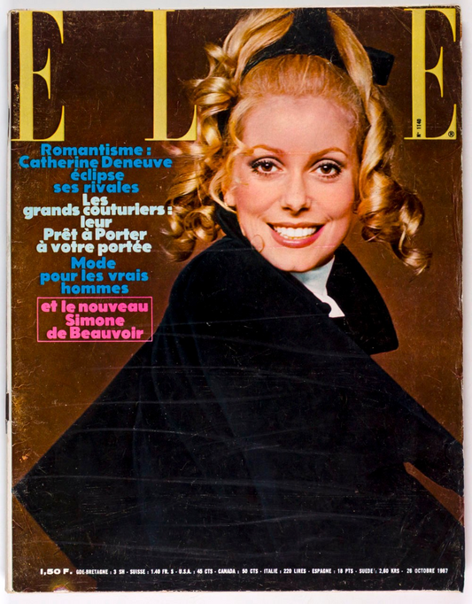 CATHERINE DENEUVE Marisa Berenson NUREYEV  Elle 26 October 1967  NANA MOUSKOURI