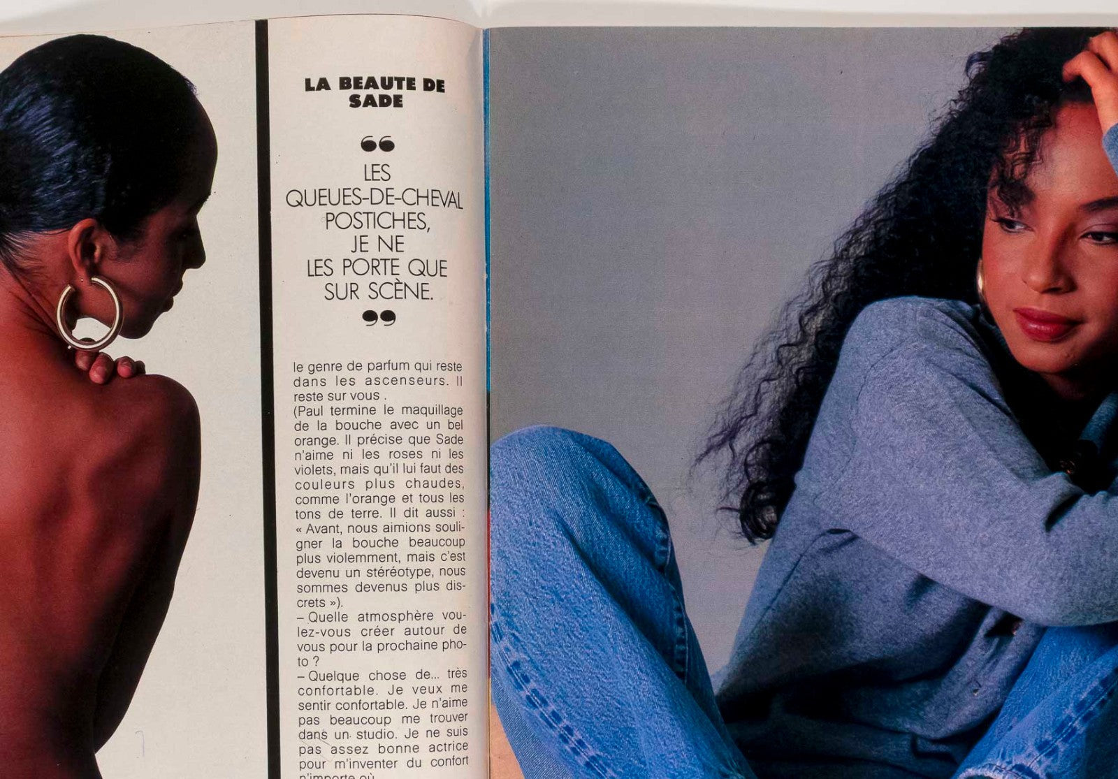 SADE ADU Molly Ringwald KATHARINE HEPBURN Elle magazine July 28 1986 Hans Feurer