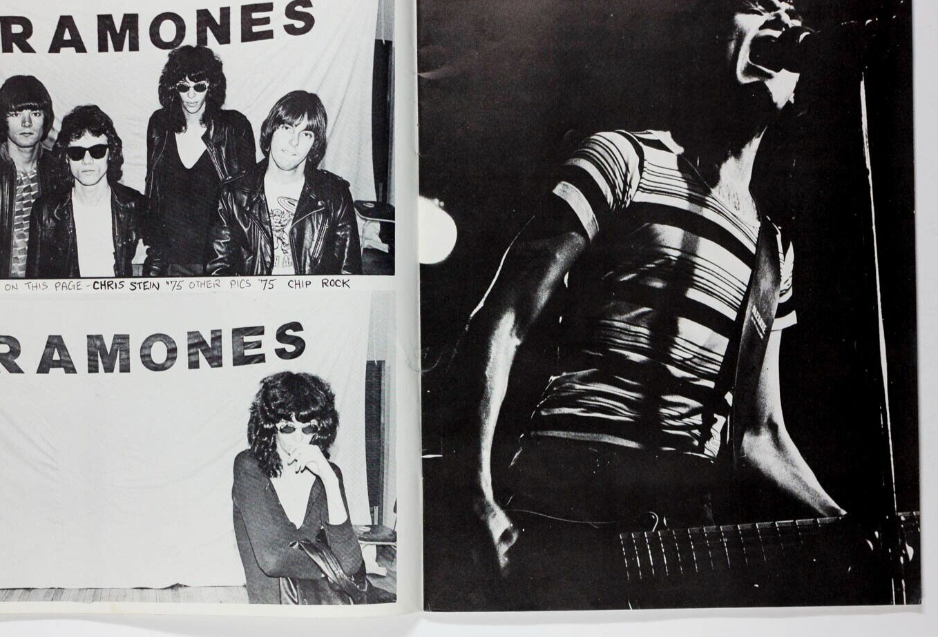 SEX PISTOLS Ramones CLASH Bob Gruen CHRIS STEIN The Fast PUNK magazine Vol 1 # 8