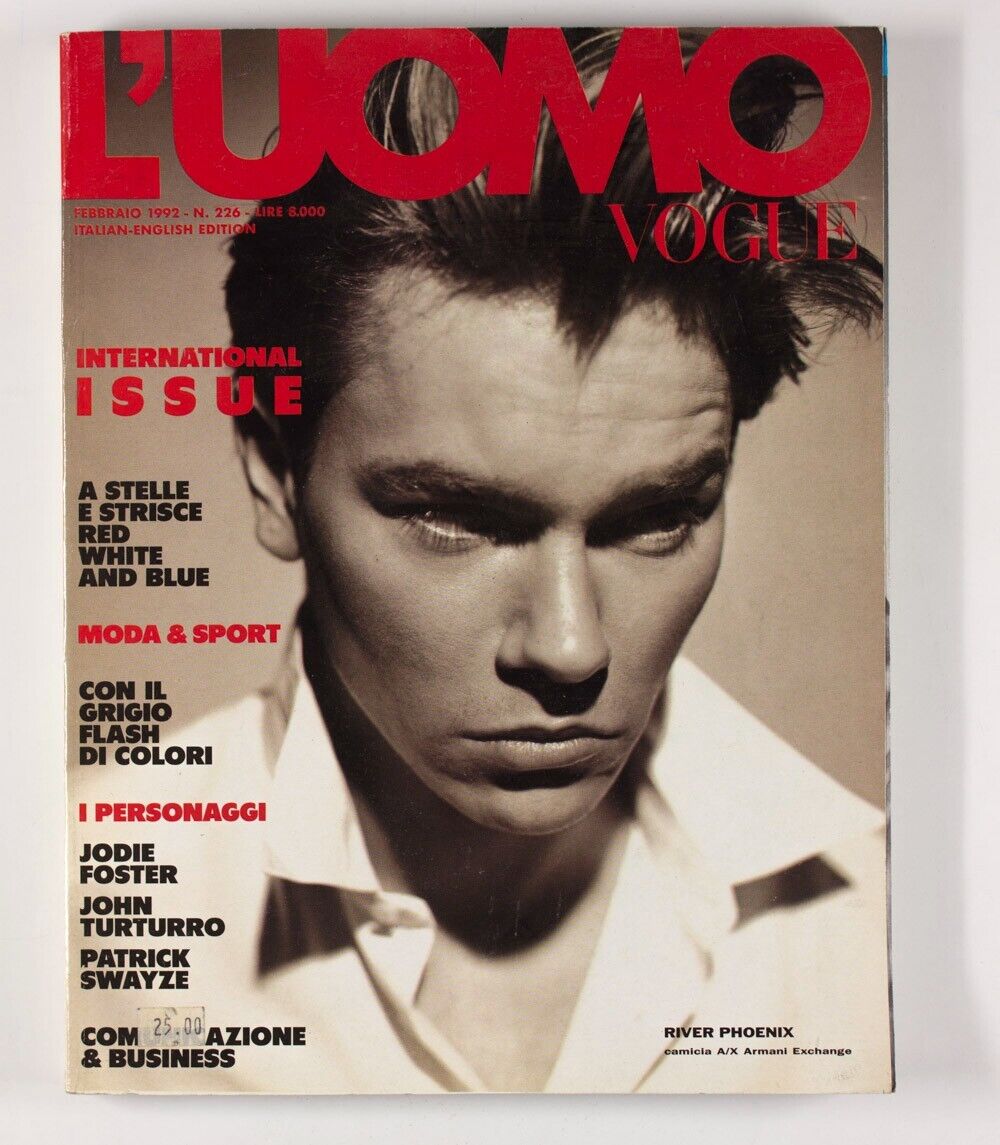 River Phoenix DANA ASHBROOK Patrick Swayze JOHN TURTURRO Sport VTG L'uomo Vogue