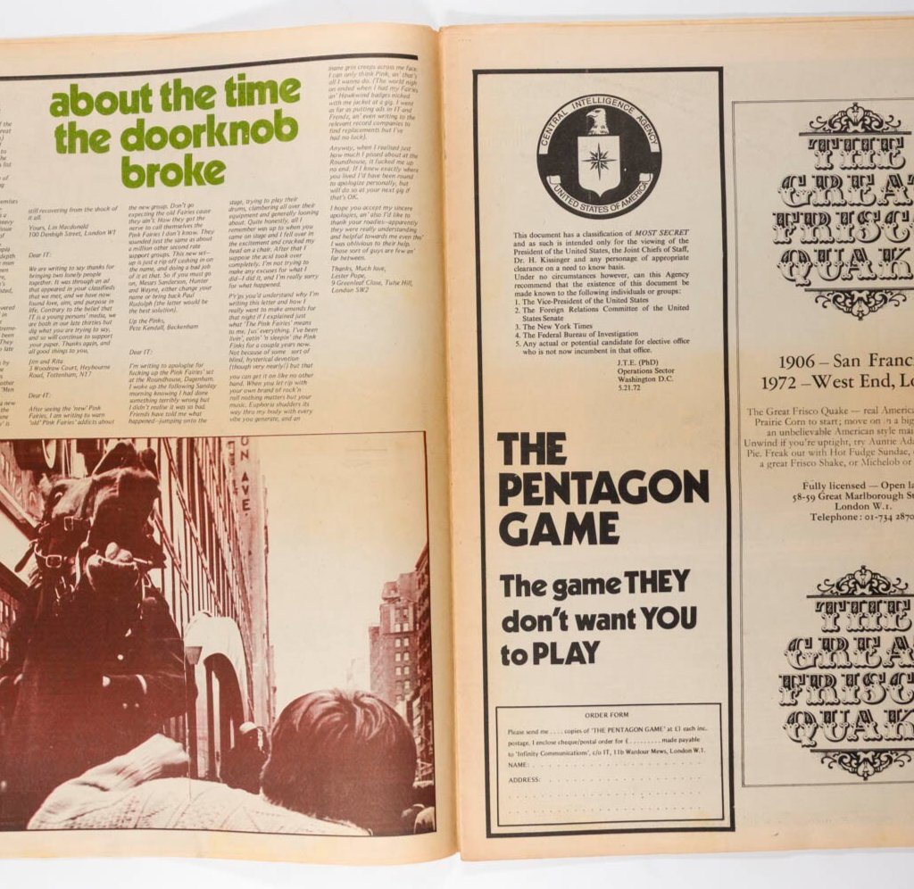 Hitler JOHN LENNON Yoko Ono INTERNATIONAL TIMES magazine October 1972 Joy Farren