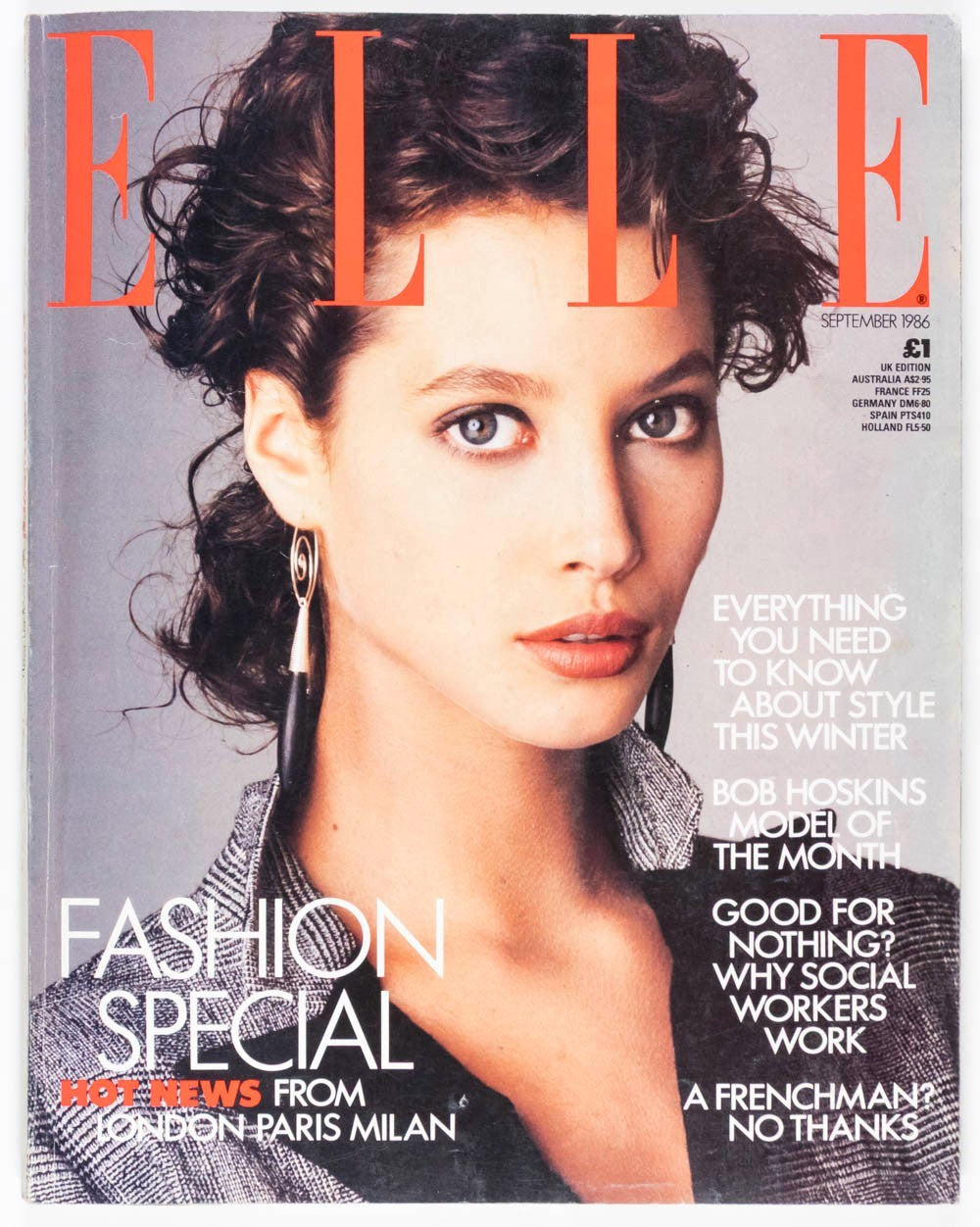 Christy Turlington NAOMI CAMPBELL Kristen McMenamy UK ELLE September 1986 Talisa