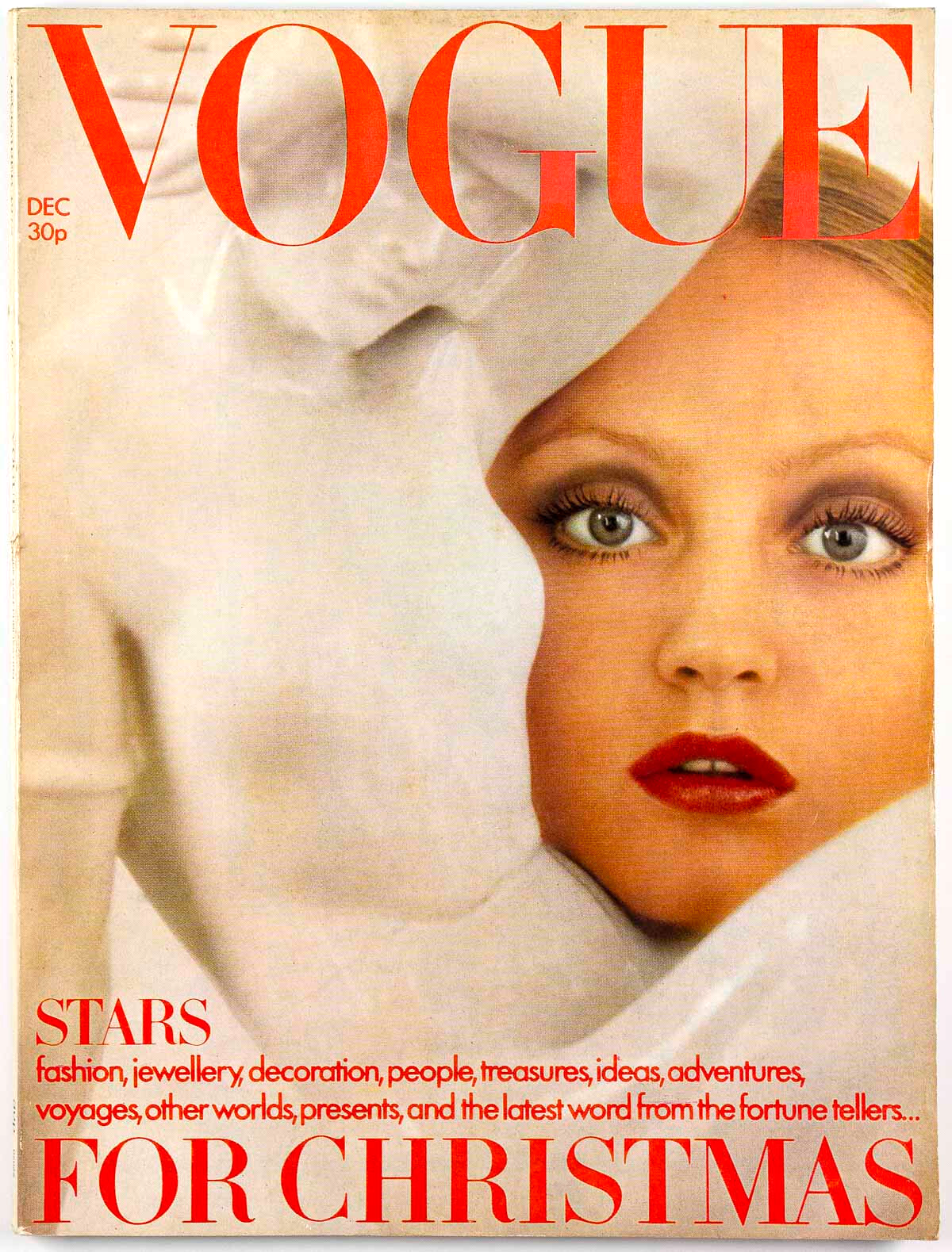 Ingrid Boulting MARC BOLAN Sellers MAGGIE SMITH  Vogue December 1972 Marsha Hunt