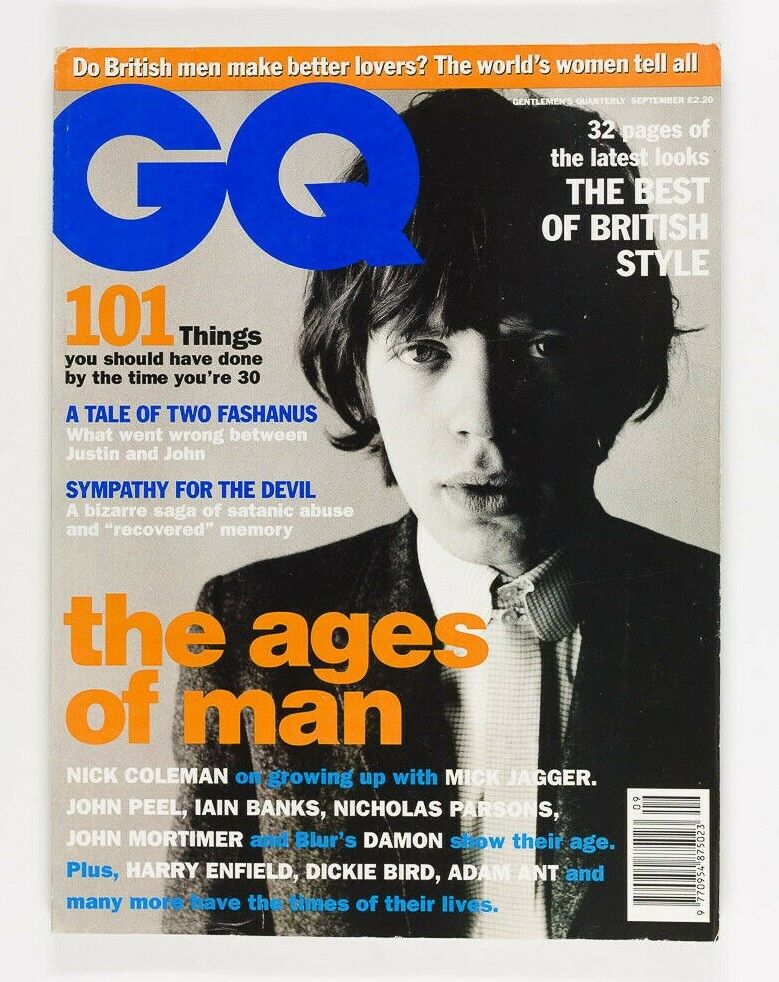 Mick Jagger JOE STRUMMER Harry Enfield BLUR Iain Banks ADAM ANT  90s GQ magazine