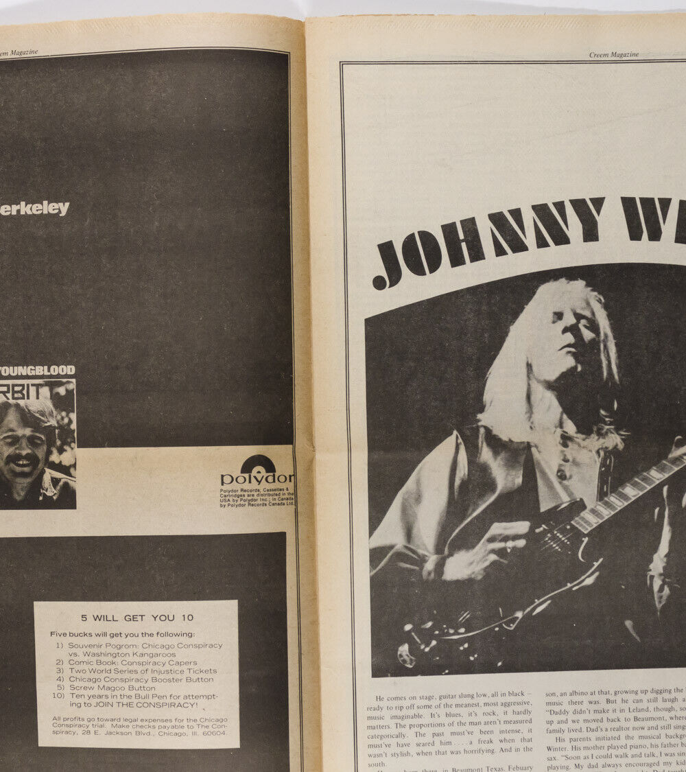 Paul McCartney JOHNNY WINTER Marc Bolan B.B. KING Rolling Stones CREEM magazine