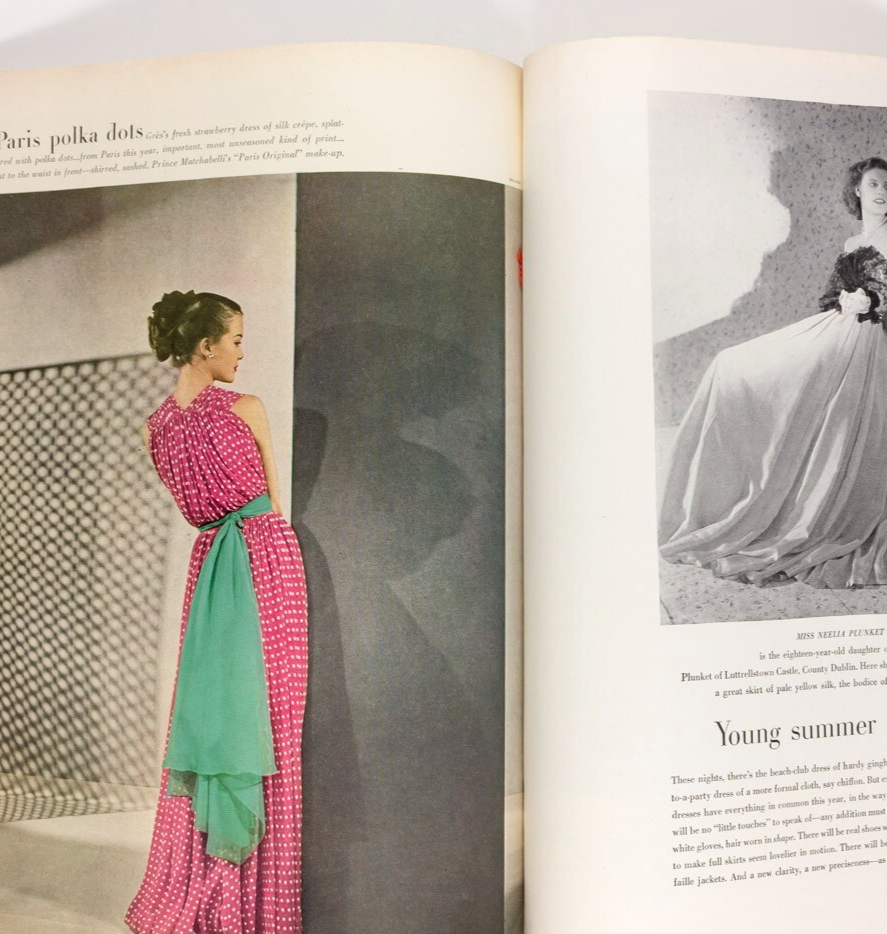 John Rawlings VERTES Cecil Beaton HORST  Vogue June 1 1947 MARY FAULCONER Summer