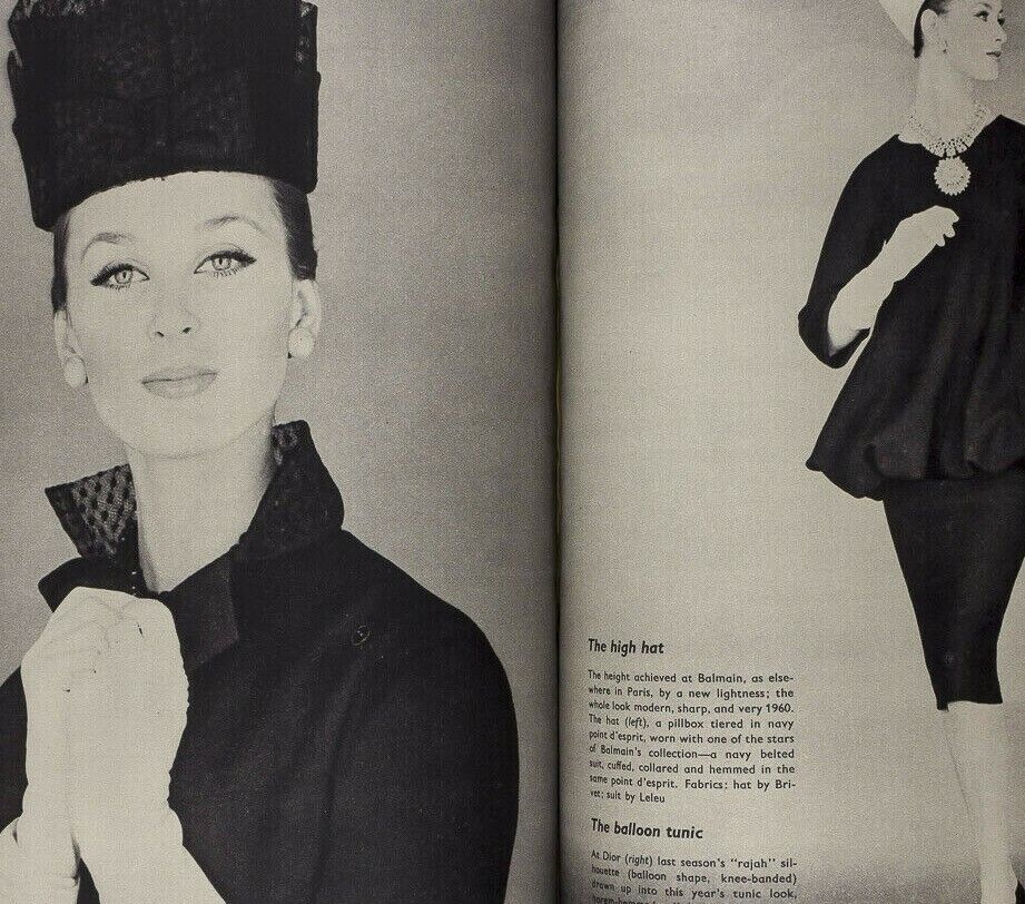 Brian Duffy YSL Grace Coddington LANVIN Collections NINA RICCI Vogue March 1960