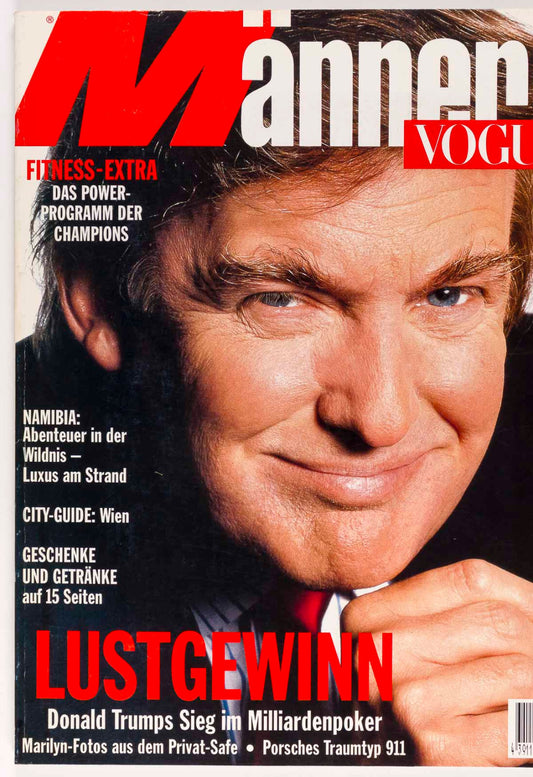 DONALD TRUMP BANKRUPTCY Marilyn Monroe BOMBER JACKETS Vogue Men MANNER magazine