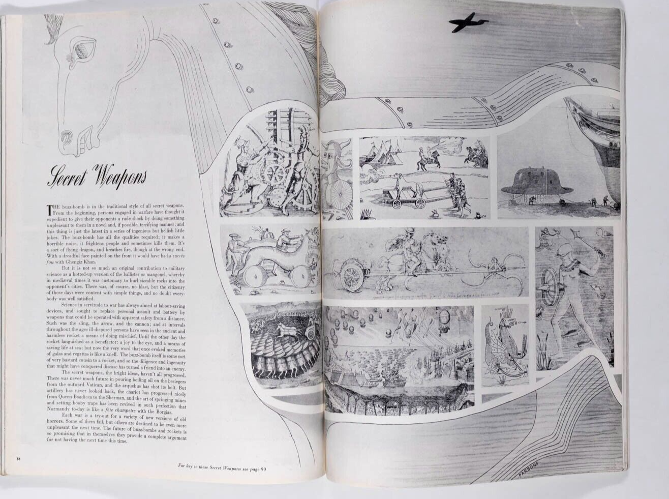LEE MILLER Cecil Beaton NORMAN PARKSINSON Vogue Sept 1944 Margot Fonteyn RJD vtg