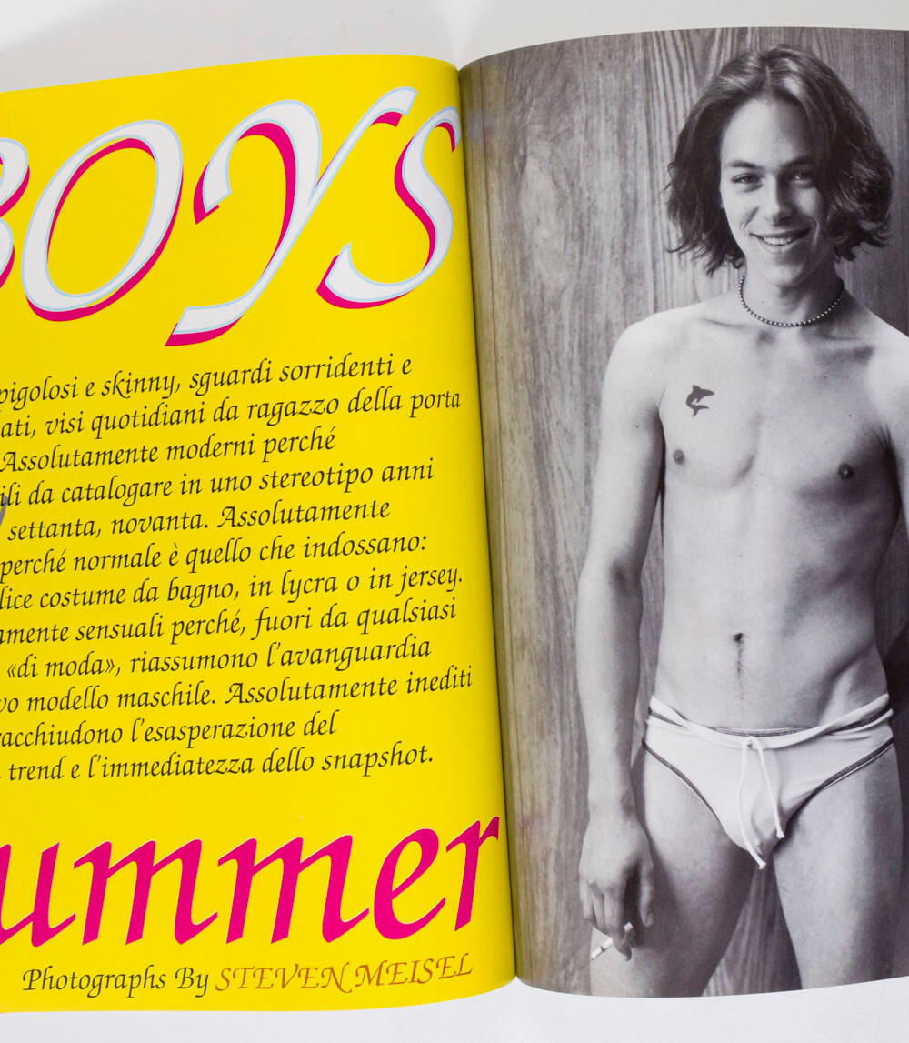 Steven Meisel CALVIN KLEIN Boys Summer HOT FUN SUMMERTIME L’uomo Vogue May 1995