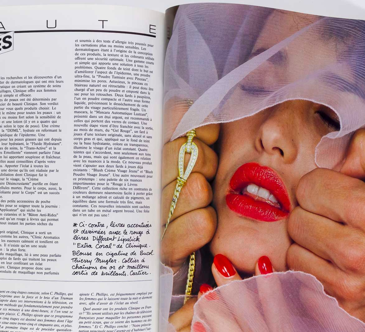 Jacki Adams GUY BOURDIN Roman Polanski BRUCE WEBER Paris Vogue February 1982 VTG